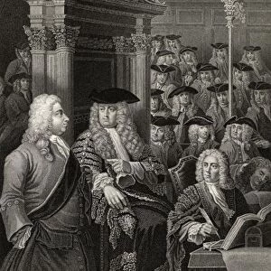 The House of Commons in Sir Robert Walpoles Administration, engraved by R. Page