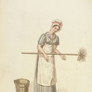 The Housemaid from The World in Miniature, 1827 (print)