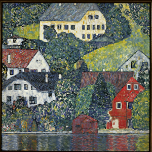 Houses at Unterach on the Attersee, c. 1916 (oil on canvas)