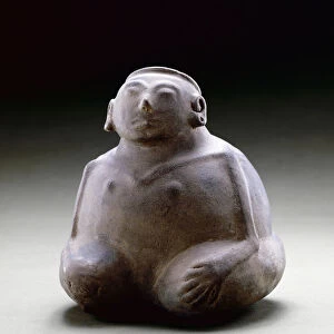 Human effigy vessel, 1300-1500 (ceramic)