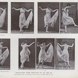 The Human Figure in Motion: Selections from seriates 62, 63, and 64 (b / w photo)