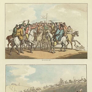 Humours of Horse-Racing a Hundred Years Ago (colour litho)
