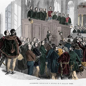 Hungarian Revolution of 1848: First meeting of the National Assembly in Hungary on 5 July