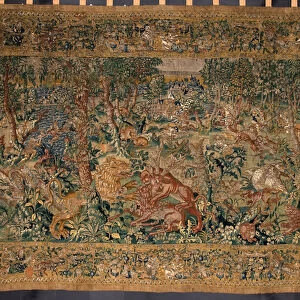 Hunting scene Tapestry made in the manufactures of Brussels