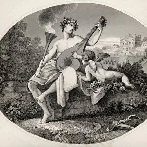 Hymen and Cupid, from The Works of William Hogarth, published 1833 (litho)