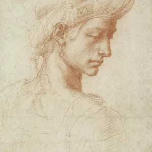 Ideal Head, c. 1518-20 (red chalk on paper)