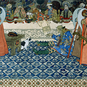 Illustration for Alexander Pushkins Fairytale of the Tsar Saltan