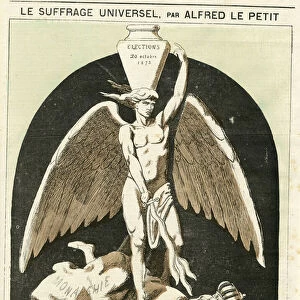 Illustration of Alfred Le Petity (1841-1909) for the Cover of Le Grelot