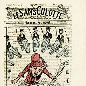 Illustration for the Cover of Le Sans-culotte, No. 7, 1878-11-11 (engraving)