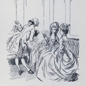 Illustration for Evelina by Fanny Burney (litho)