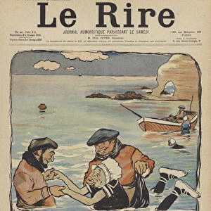 Illustration for Le Rire (colour litho)