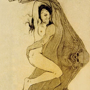 Illustration from Les Fleurs du Mal, poems by Charles Baudelaire, 1899 (litho)
