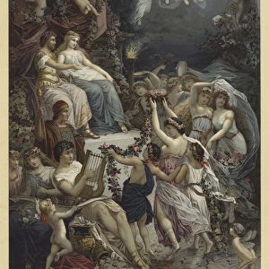 Illustration for A Midsummer Nights Dream (chromolitho)