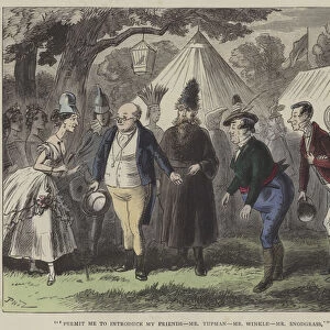 Illustration for Pickwick Papers (coloured engraving)