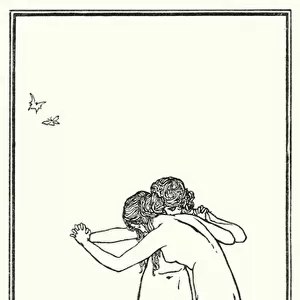 Illustration for Poems by John Keats: Sleep And Beauty (litho)