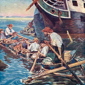 Illustration for The Swiss Family Robinson (colour litho)