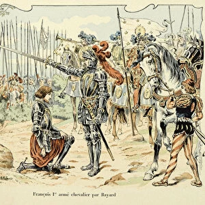 Illustration taken from the book "Histoire du chevalier Bayard "