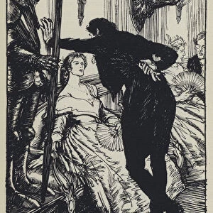Illustration for Tennysons Maud (colour litho)