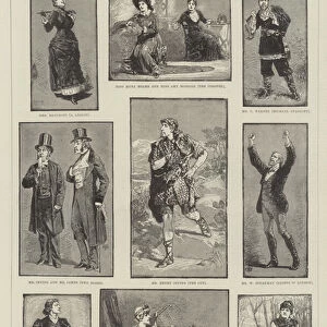 Illustrations from "Dramatic Notes, 1881-82"(litho)