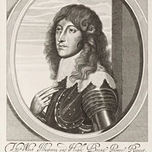 The Most Illustrious and High Borne Prince Rupert, 1640 circa (line engraving)