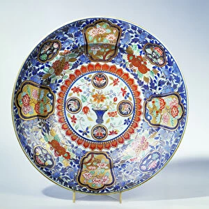 Imari dish, Genroku period, 1688-1704 (porcelain)