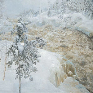 Imatra in wintertime (Imatra talvella), 1893 (oil on canvas)