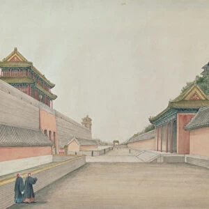 The Imperial Palace in Peking, from a collection of Chinese Sketches, 1804-06 (w / c
