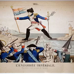 The Imperiale Crosswalk, 1815. Cartoon on the return of Napoleon Bonaparte (1759-1821