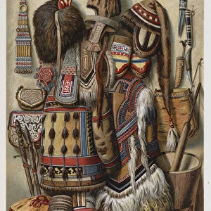 Implements, Vessels, and Costume of Northern Races (chromolitho)
