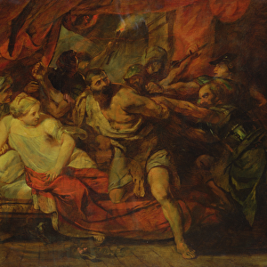 The Imprisonment of Samson, after a painting by Rubens, 1848 (oil on canvas)
