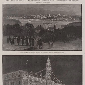 The Inauguration of the Australian Commonwealth, Celebrations in Sydney (litho)
