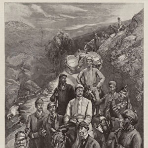 India in Scotland, an Indian Prince returning from a Days Shooting in the Highlands (engraving)