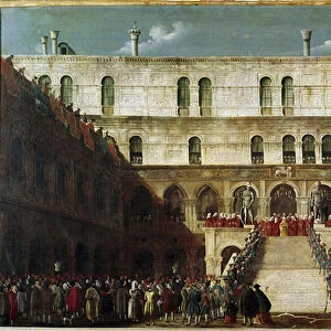 Induction of the Doge to the Staircase of the Geants (Incoronazione del doge sulla Scala