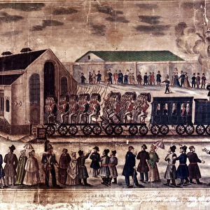 Industrial revolution: inauguration of the railway line Moscow, St. Petersburg, 7 / 05 / 1847