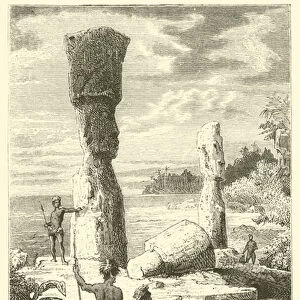 Inhabitants of Easter Island (engraving)