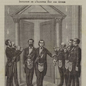 Initiation of an Elect of the Fifteen (engraving)