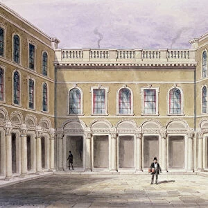 The Inner Court of Drapers Hall, 1854 (w / c on paper)