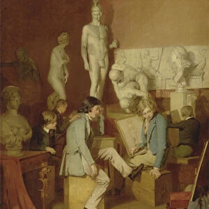 Interior of an Academy: The Critics, 1848 (oil on canvas)