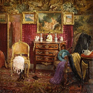 An Interior of a Boudoir, 1916 (oil on canvas)