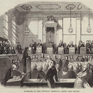 Interior of the Central Criminal Court, Old Bailey (engraving)