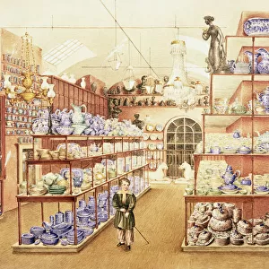 The Interior of a China Shop, c. 1836 (w / c)