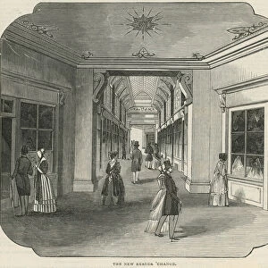 Interior of the new Exeter Change (engraving)