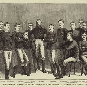 International Football Match at Kennington Oval, England v Scotland, the Scotch Team (engraving)