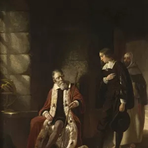 The Interview of Milton with Galileo (oil on canvas)