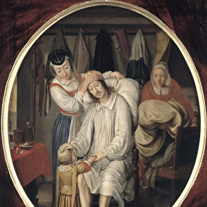 The Invalid, 1669 (oil on copper plate)