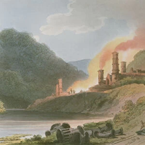 Iron Works, Coalbrook Dale, from Romantic and Picturesque Scenery of England and Wales