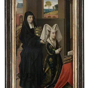 Isabella of Portugal and St. Elizabeth, c. 1457-60 (oil on canvas)