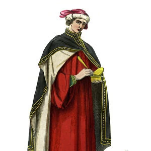 Italian doctor - 14th century costume