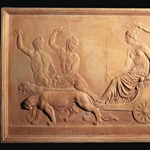 An Italian terracotta relief panel depicting the Triumph of Ariadne