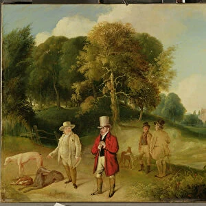 J. M. W. Turner (1775-1851) and Walter Ramsden Fawkes (1769-1825) at Farnley Hall, c